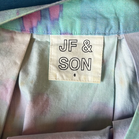 Psychedelic tie dye watercolor floral print tennis cheerleader mini skirt - Picture 5 of 9